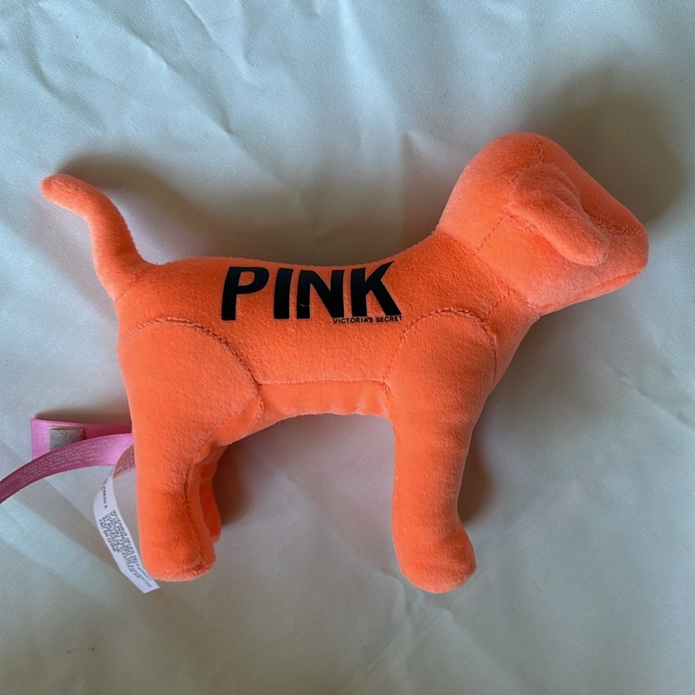 1401- NWOT VS PINK- neon orange PINK dog - Picture 3 of 7
